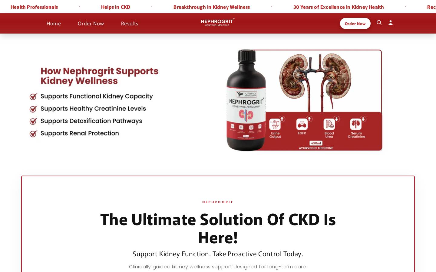 nephrogrit.com homepage screenshot