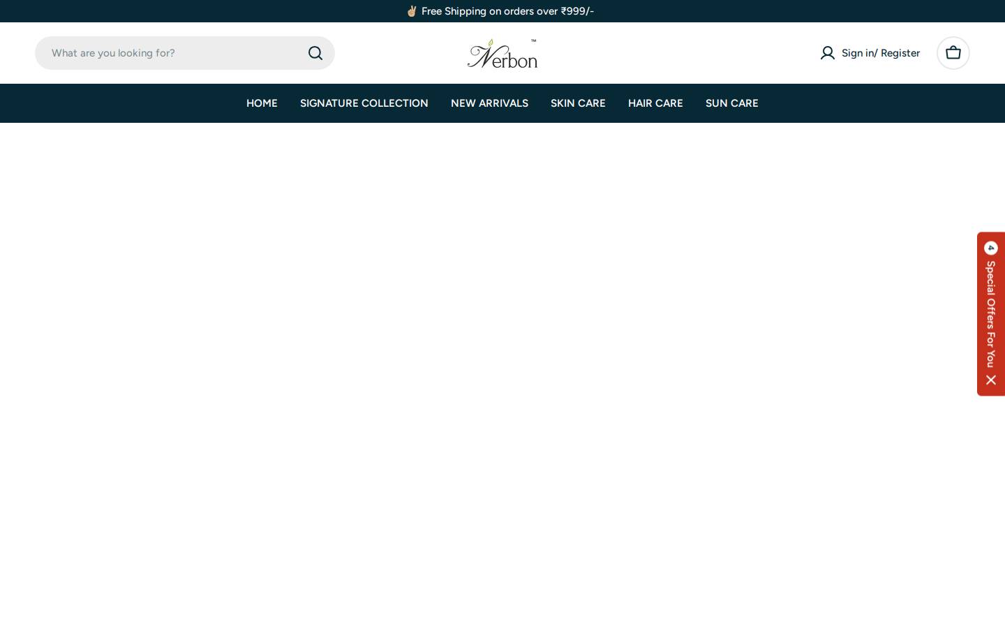 nerbon.com homepage screenshot