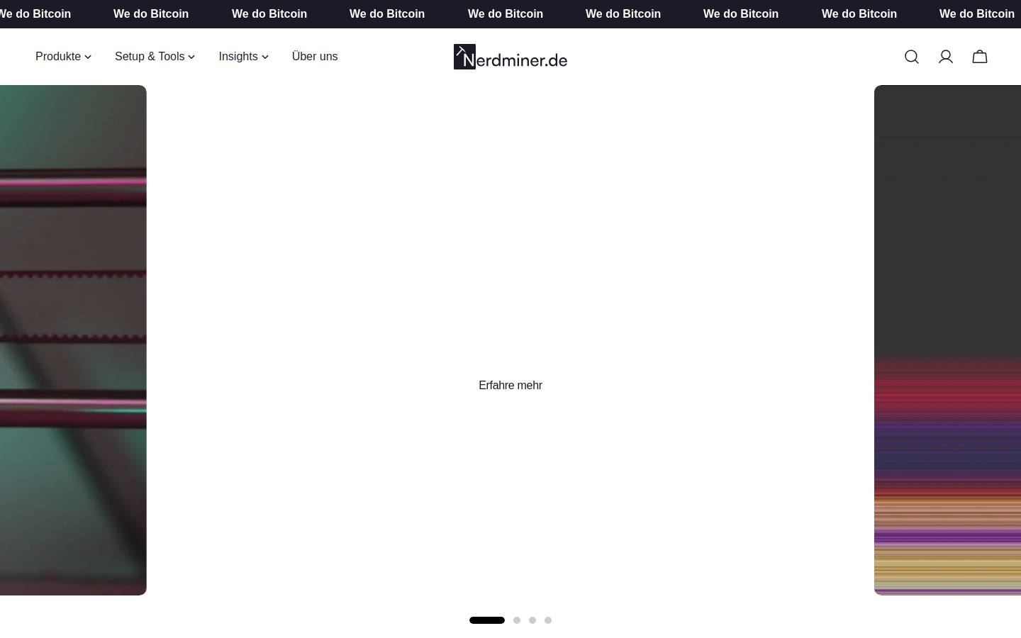 Nerdminer homepage screenshot