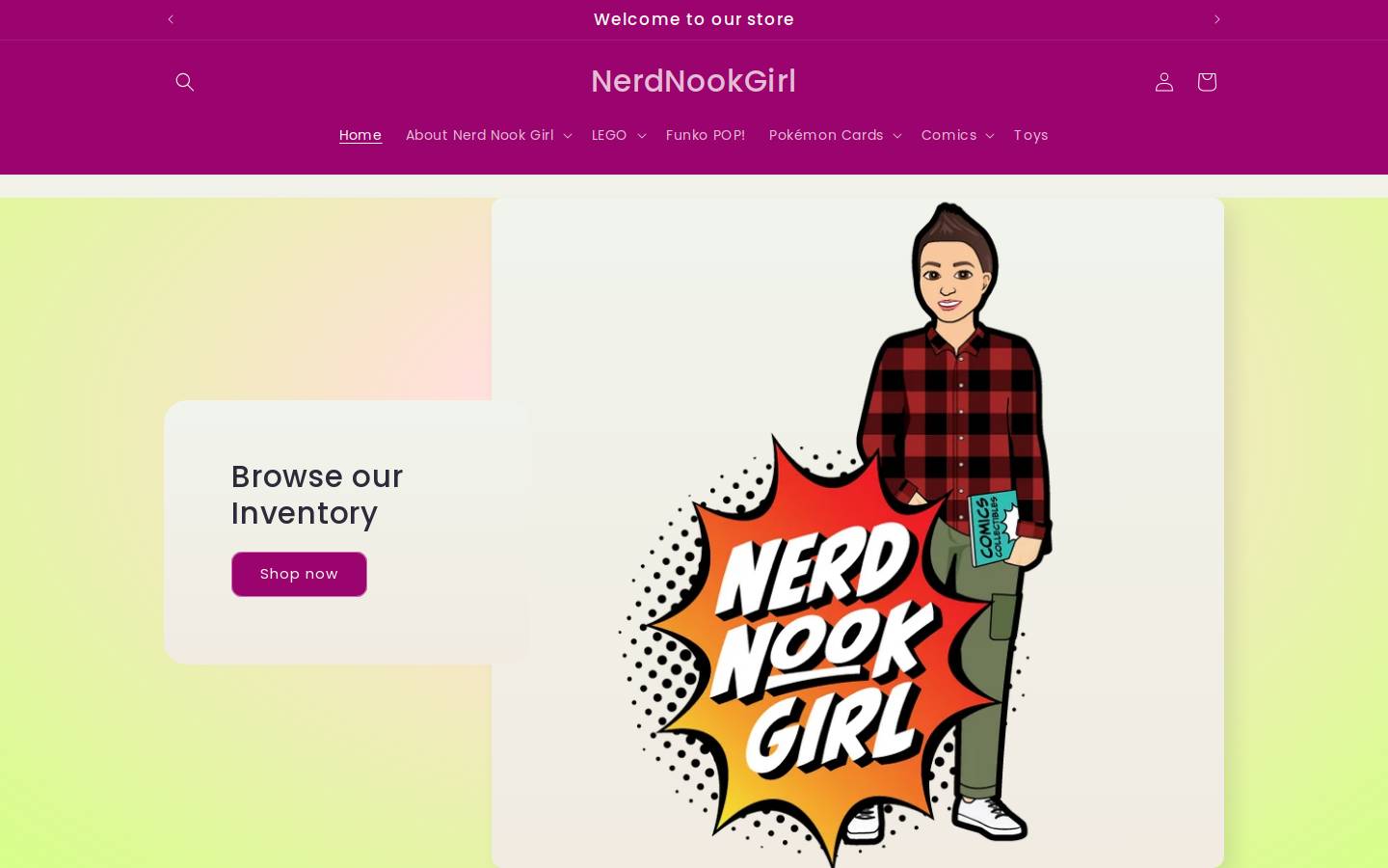 nerdnookgirl.com homepage screenshot