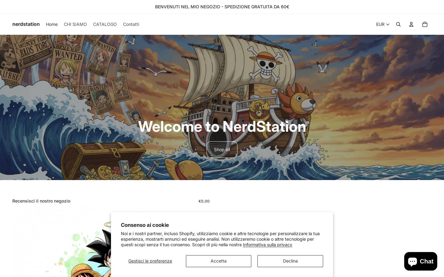 Nerdstation homepage screenshot