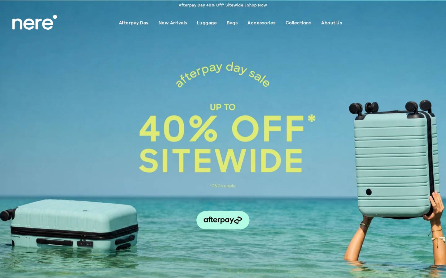 Neretravel homepage screenshot