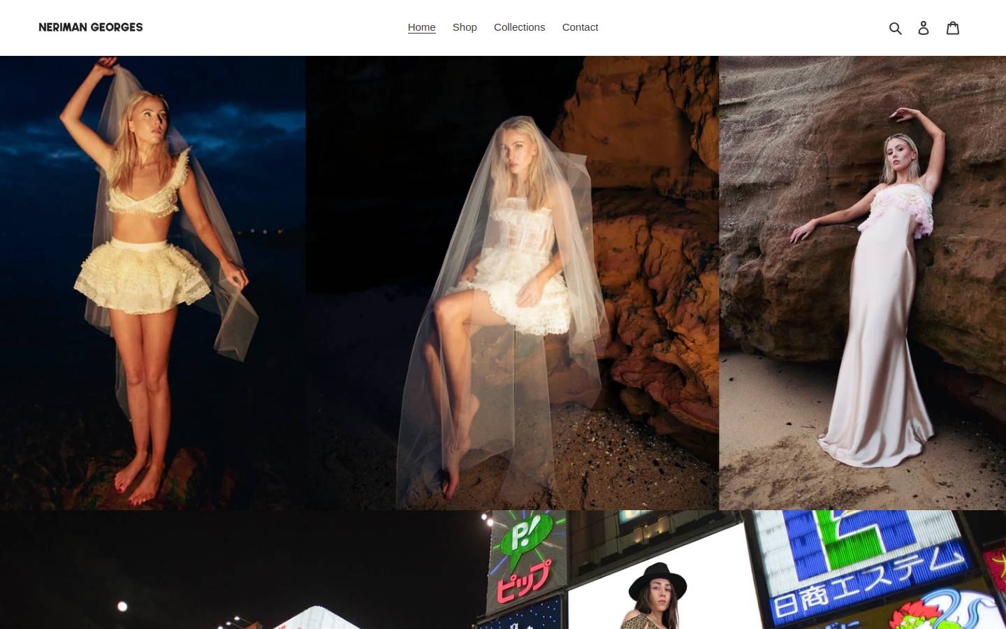 nerimangeorges.com homepage screenshot