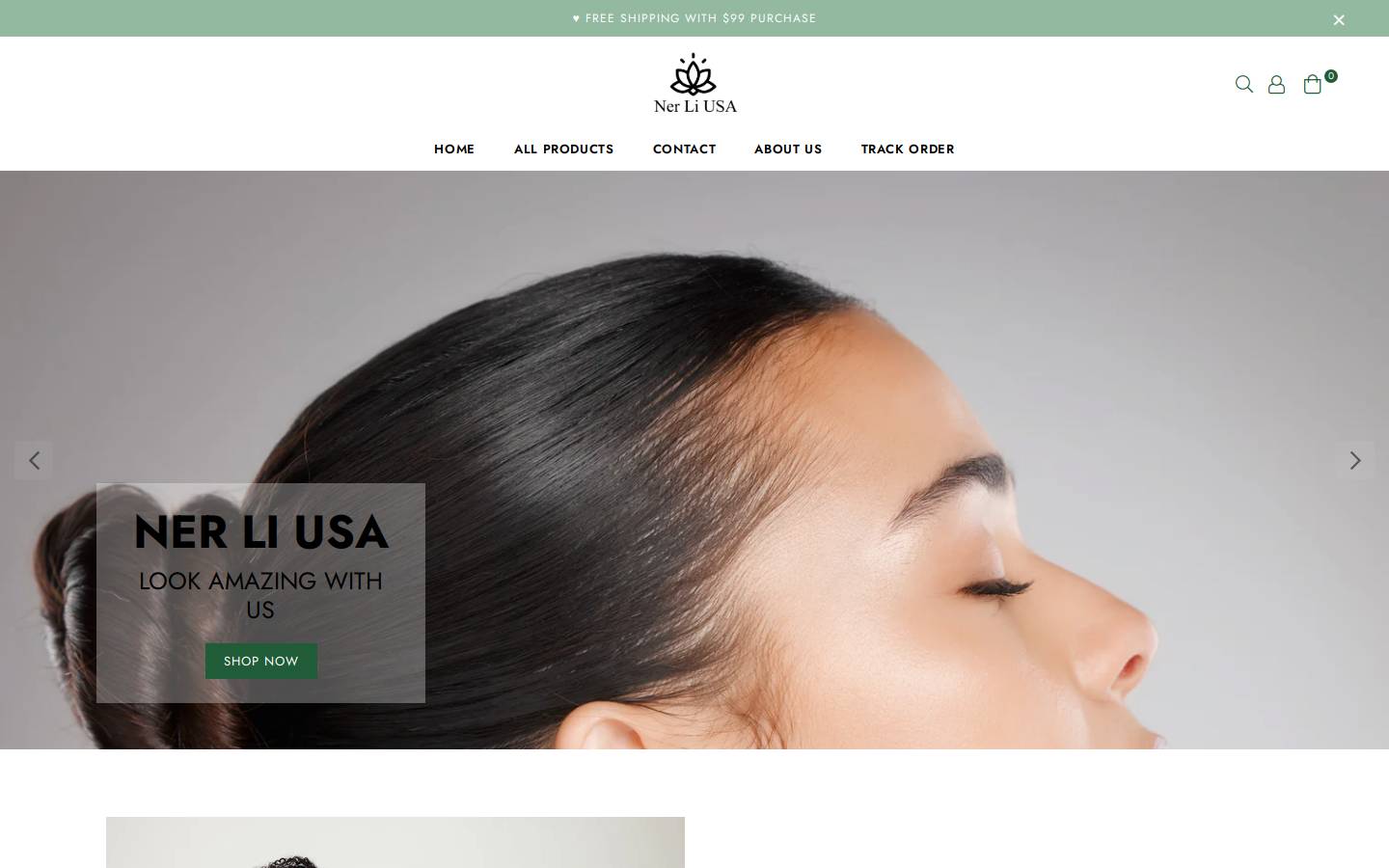 nerliusa.com homepage screenshot