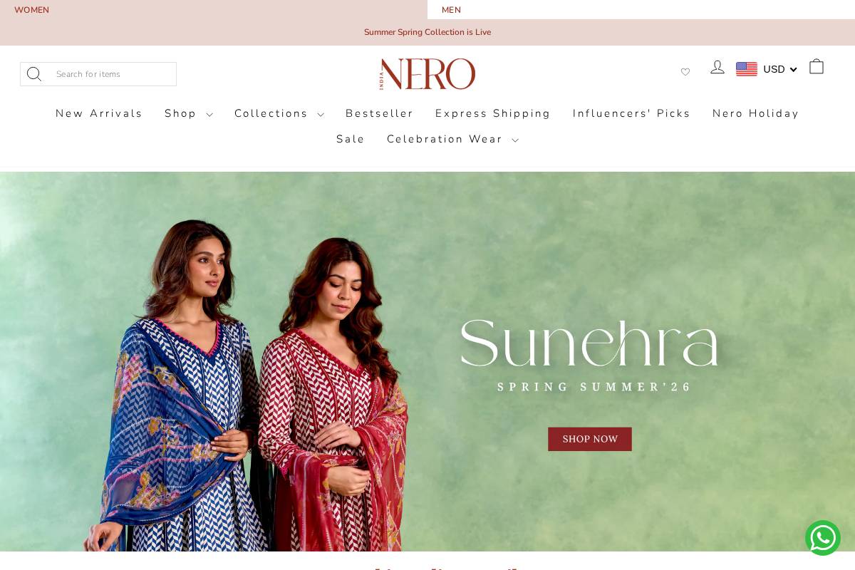 neroindia.com homepage screenshot