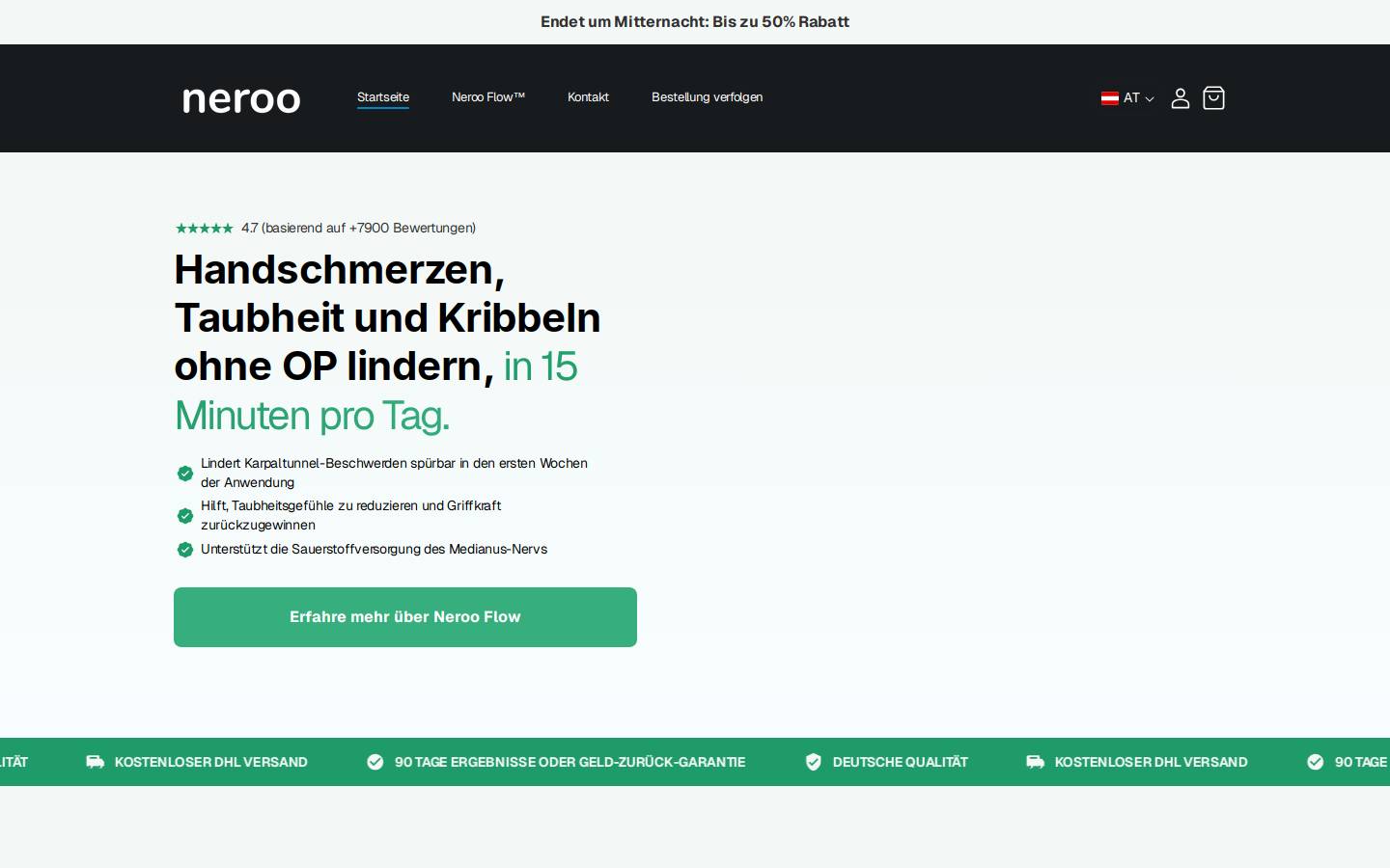 nerooflow.com homepage screenshot