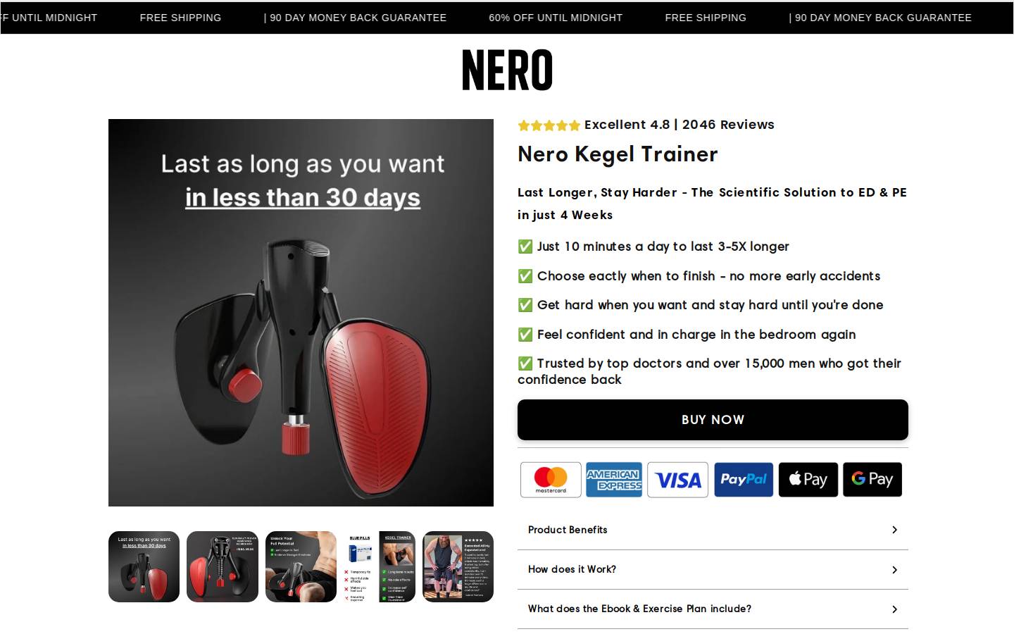 nerowellness.com homepage screenshot