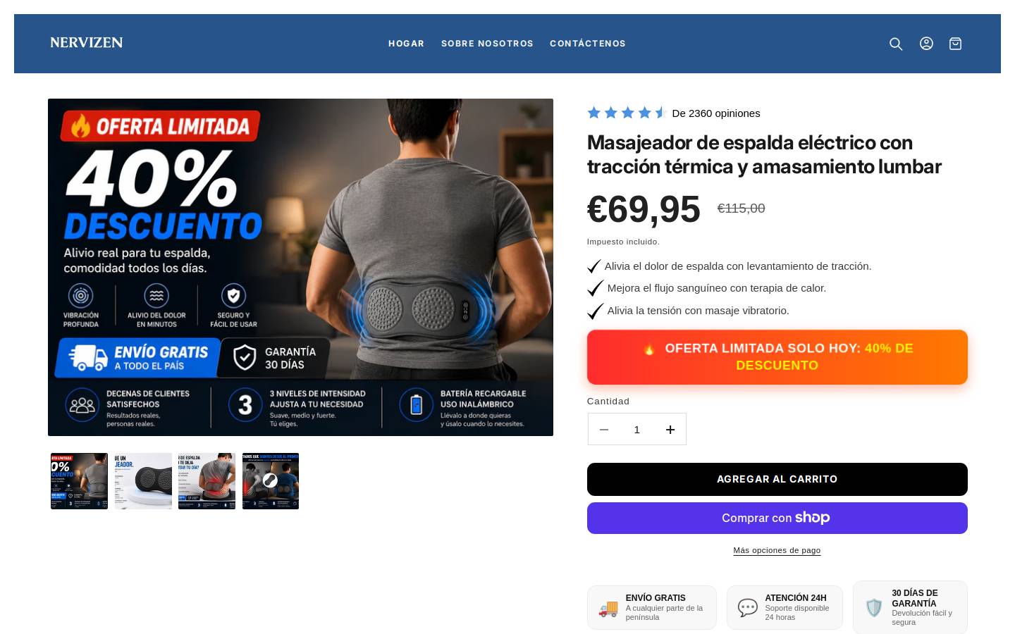 nervizen.com homepage screenshot