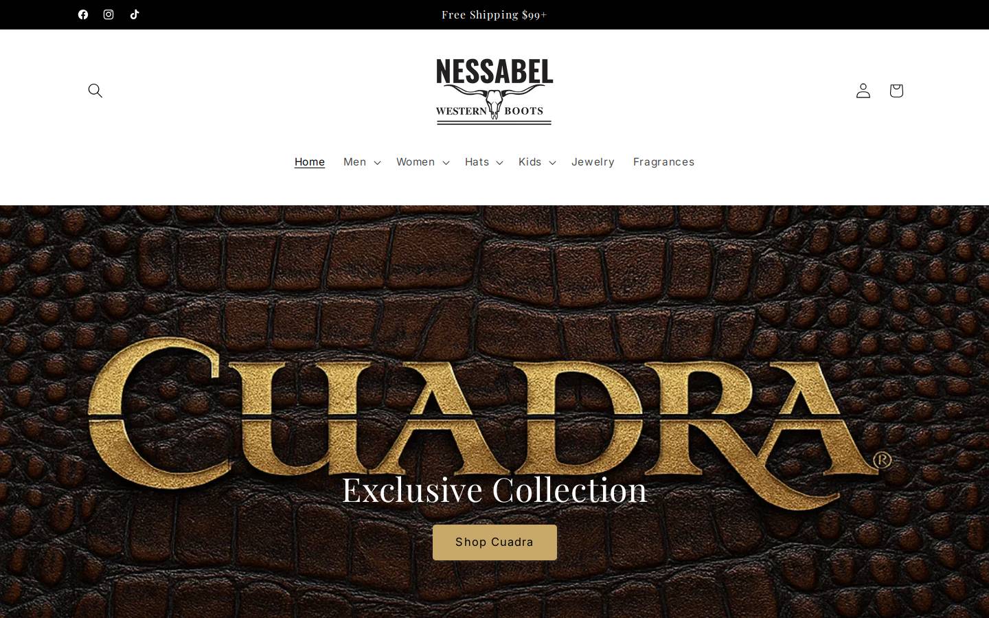 nessabel.com homepage screenshot