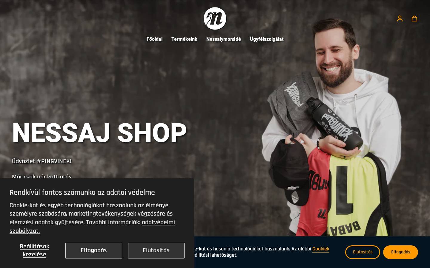 nessaj.hu homepage screenshot