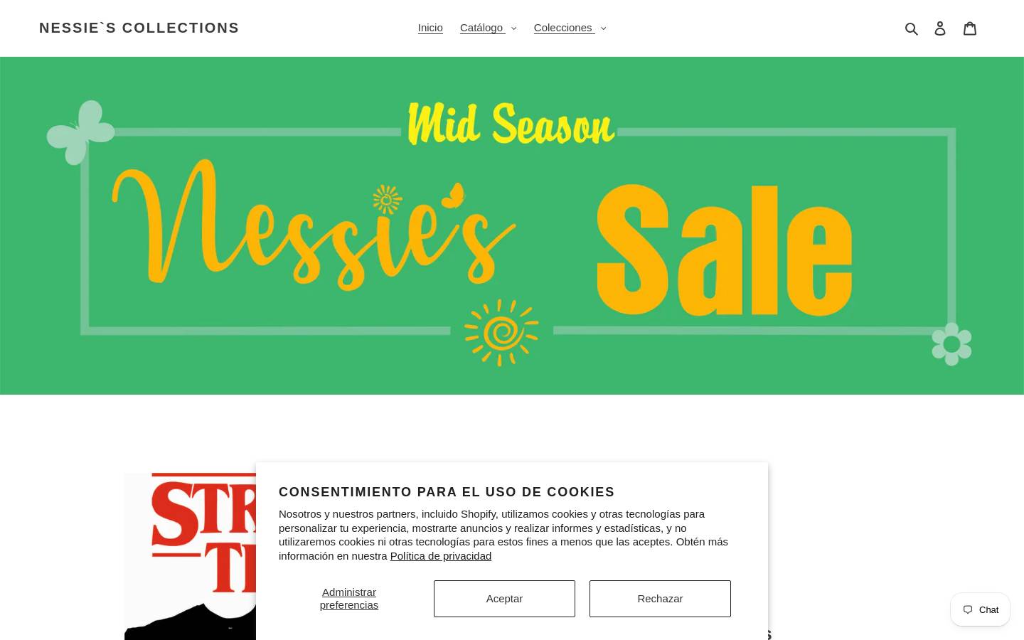 nessiescollection.com homepage screenshot
