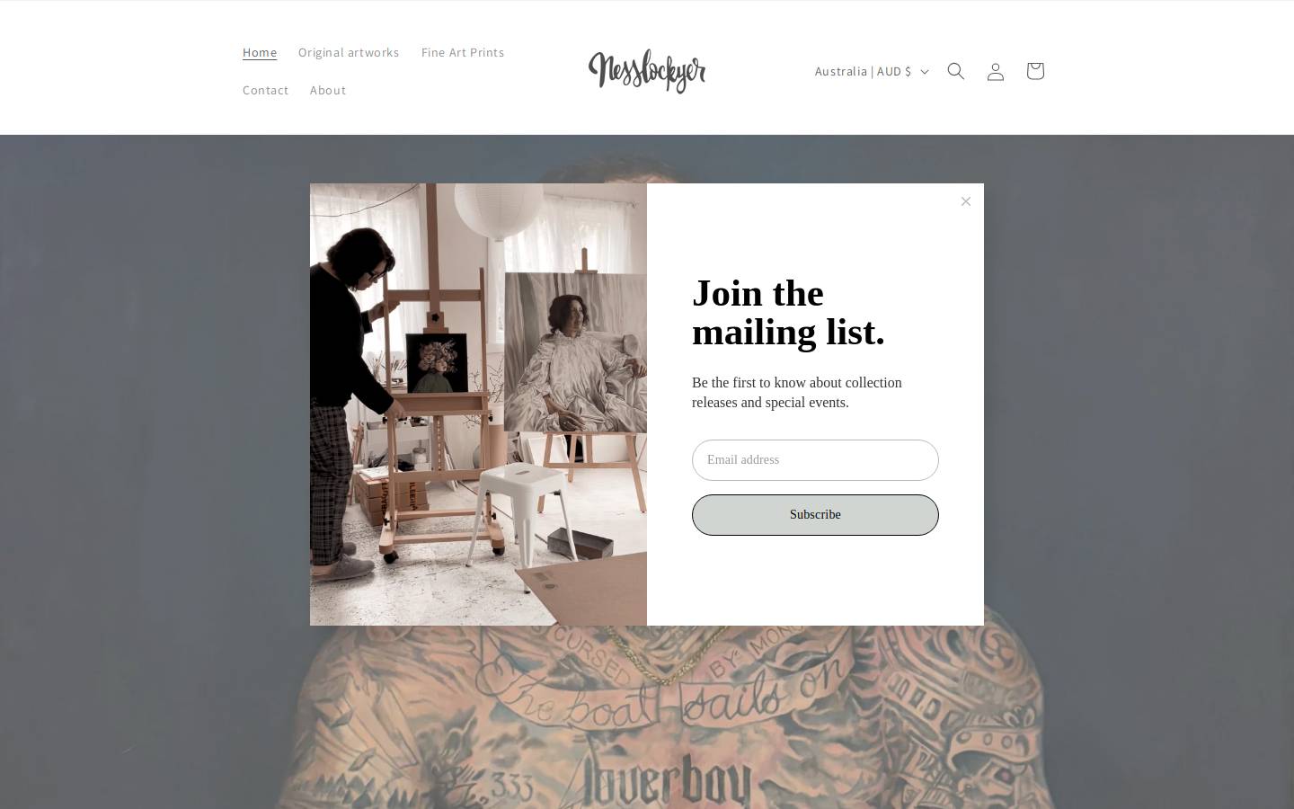nesslockyer.com homepage screenshot