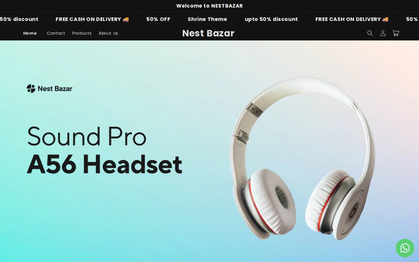 nestbazar.com homepage screenshot