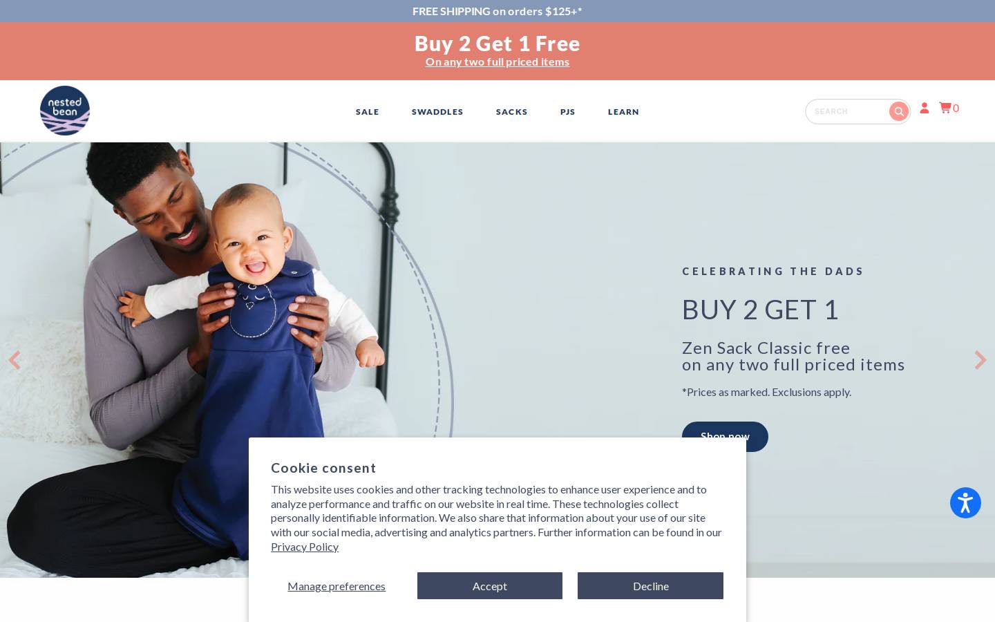 Nested Bean homepage screenshot