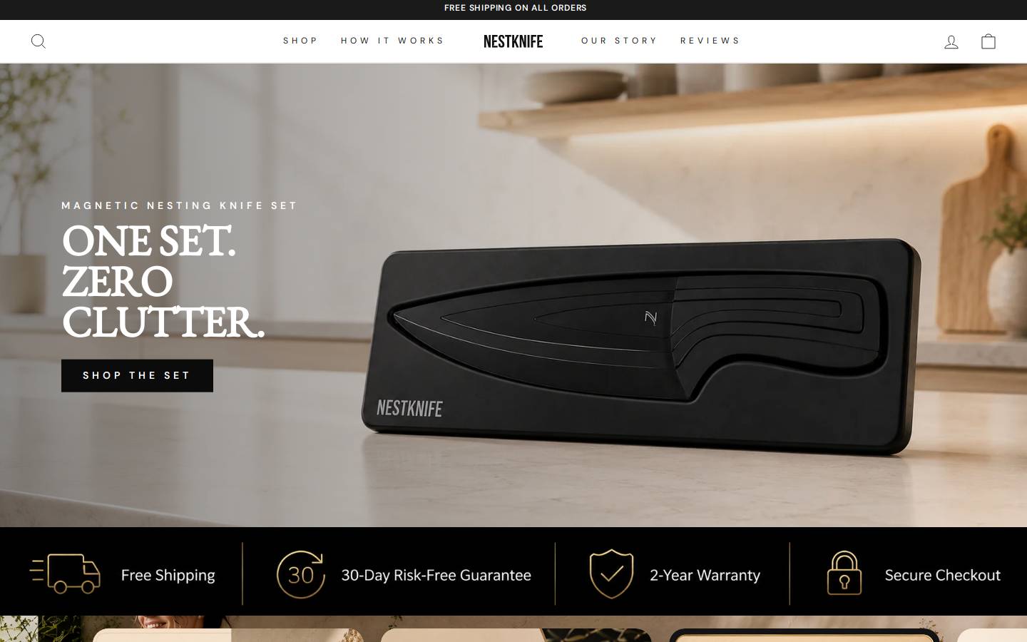 nestknife.com homepage screenshot