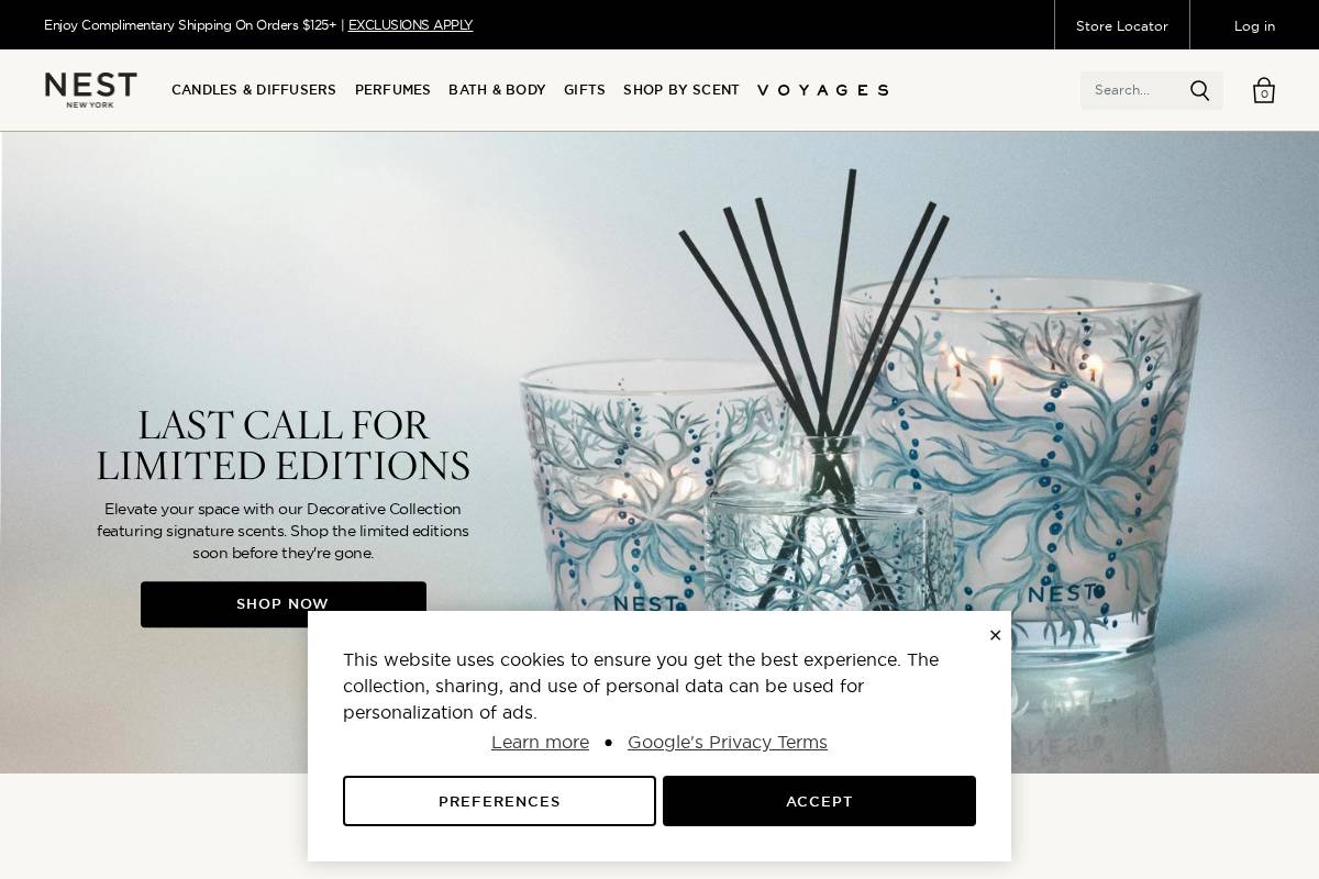 nestnewyork.com homepage screenshot