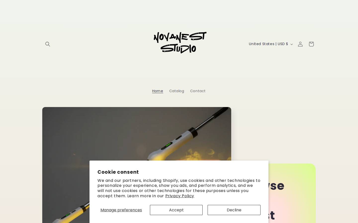nestnova.net homepage screenshot