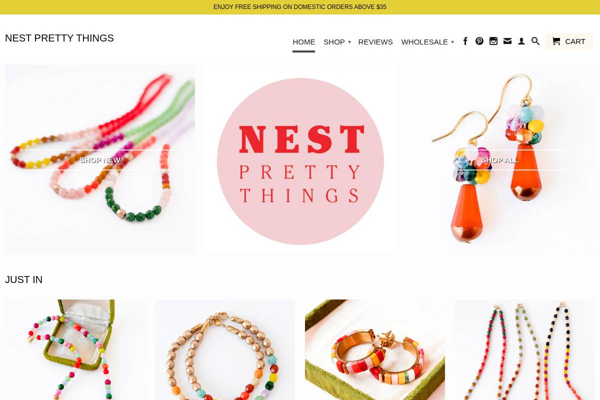 nestprettythings.com homepage screenshot