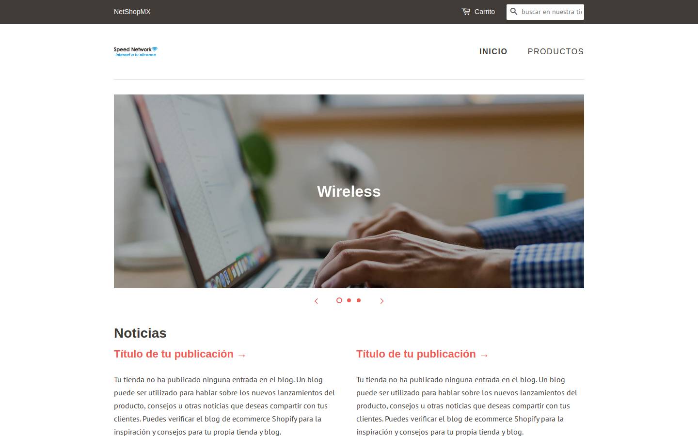 net-shop.mx homepage screenshot