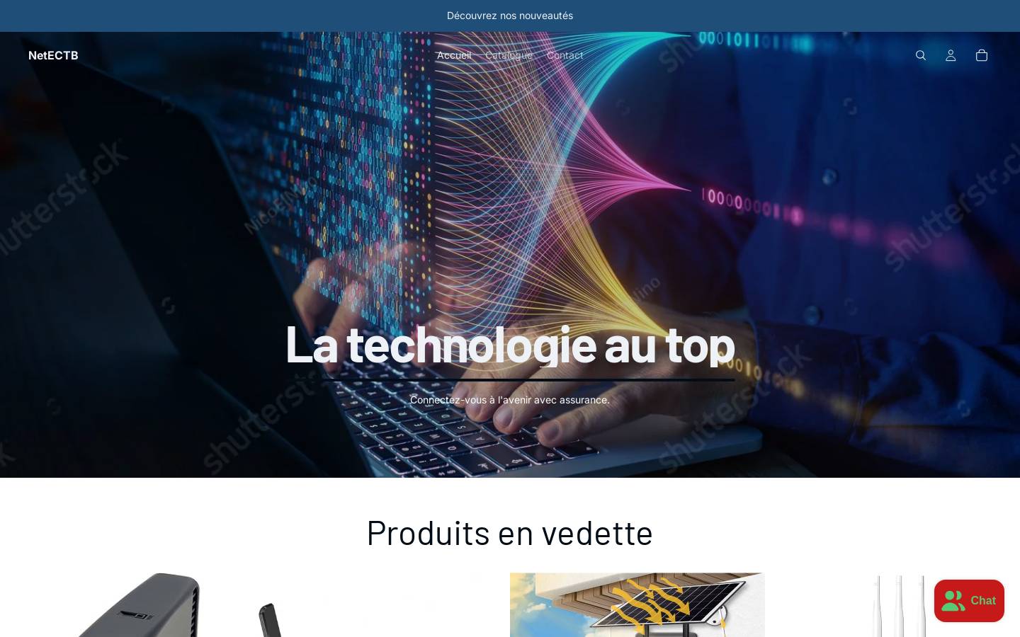 netectb.com homepage screenshot
