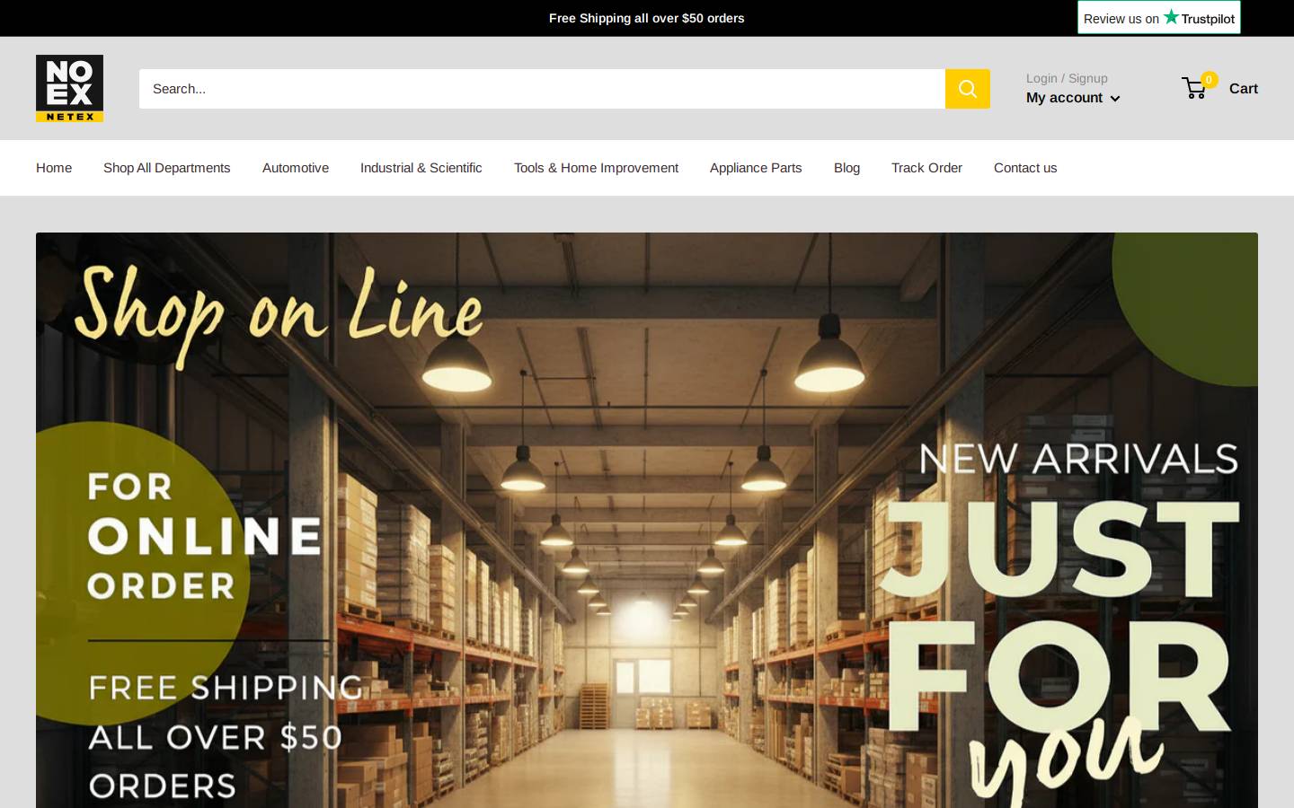 Netexnoex homepage screenshot