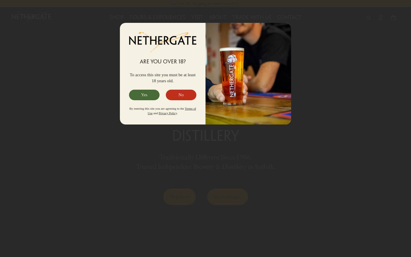 nethergate.co.uk homepage screenshot
