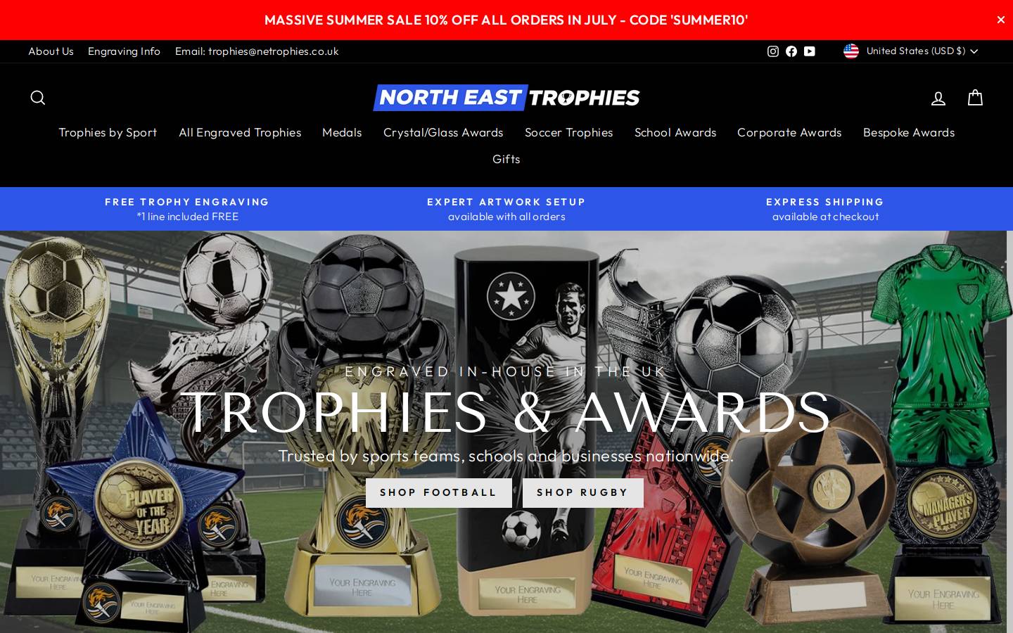 netrophiesusa.com homepage screenshot