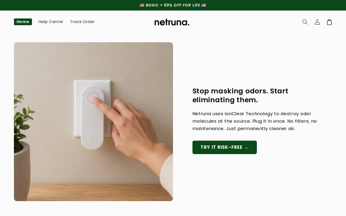 netruna.com homepage screenshot