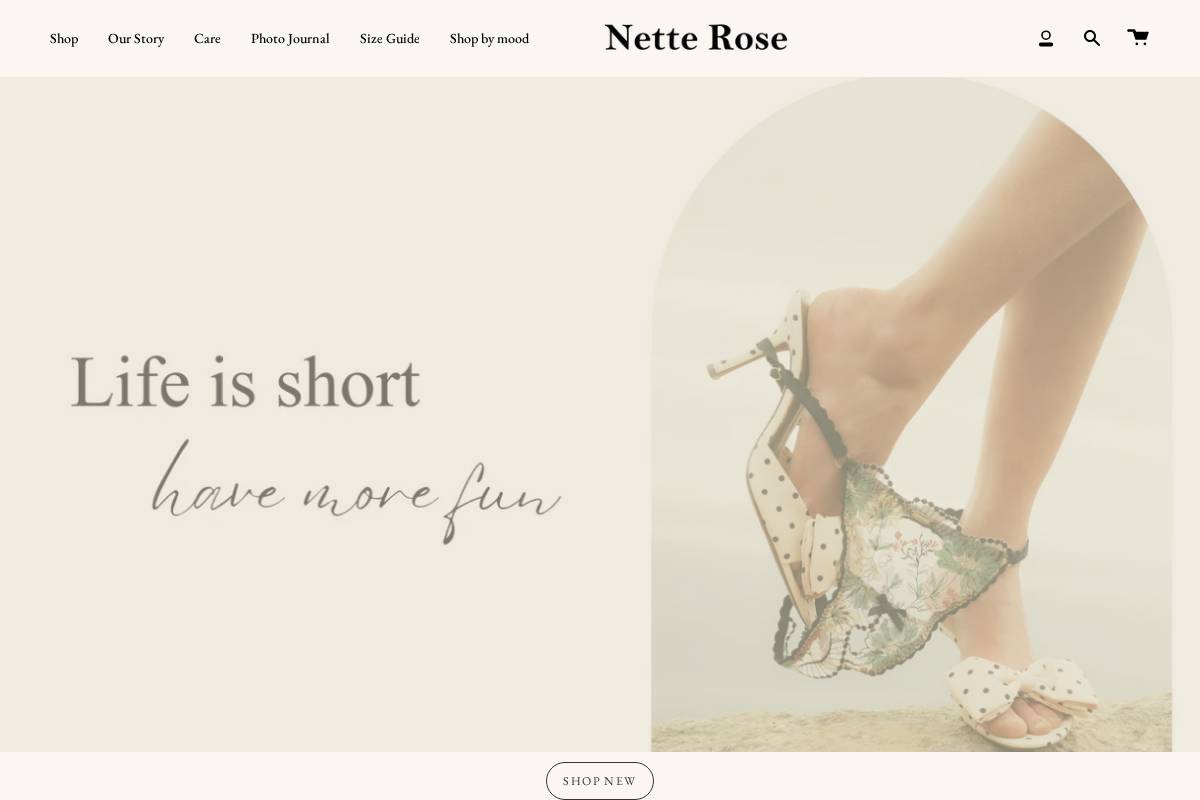 netterose.co.za homepage screenshot