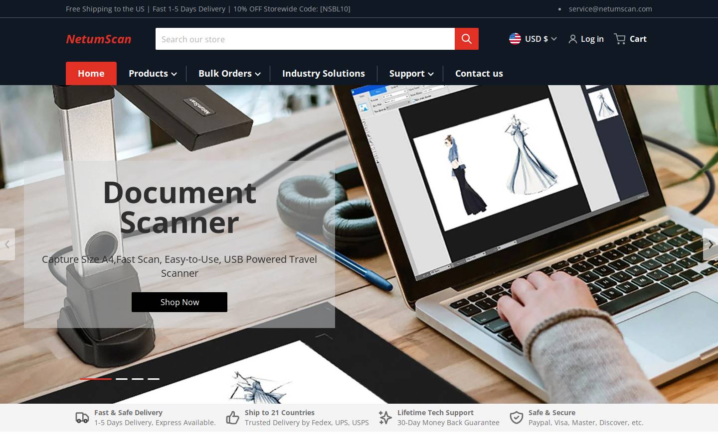 netumscan.com homepage screenshot