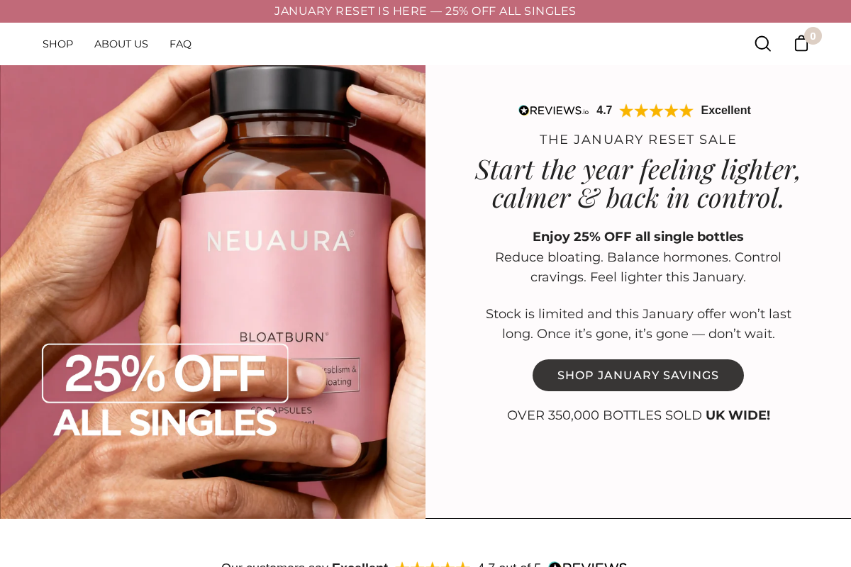 Neuaura homepage screenshot