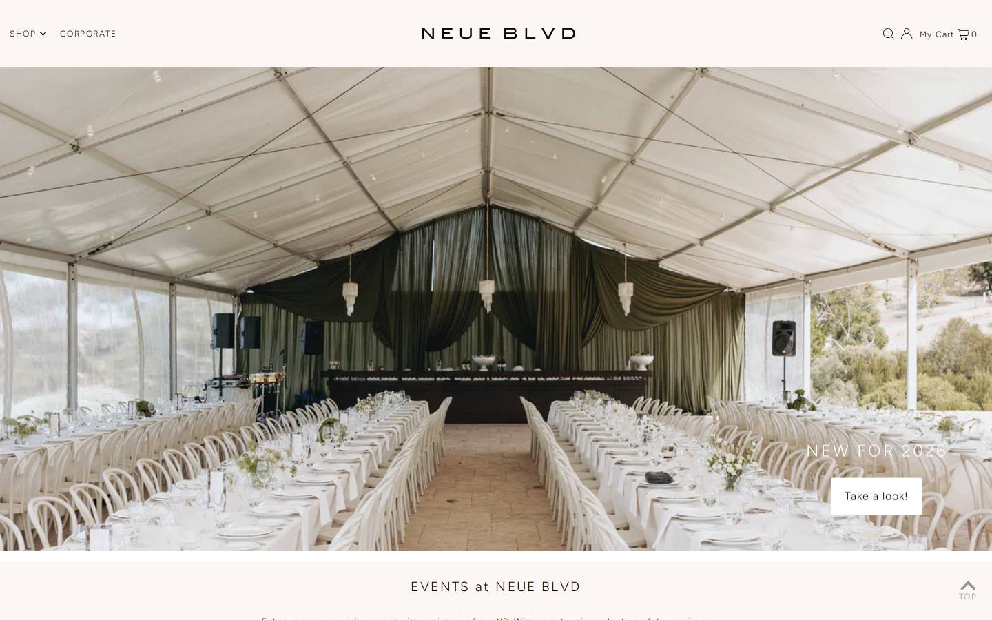 neueblvd.com.au homepage screenshot