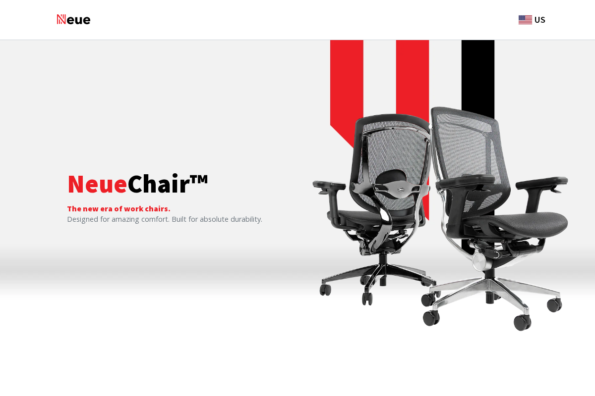 Neue homepage screenshot