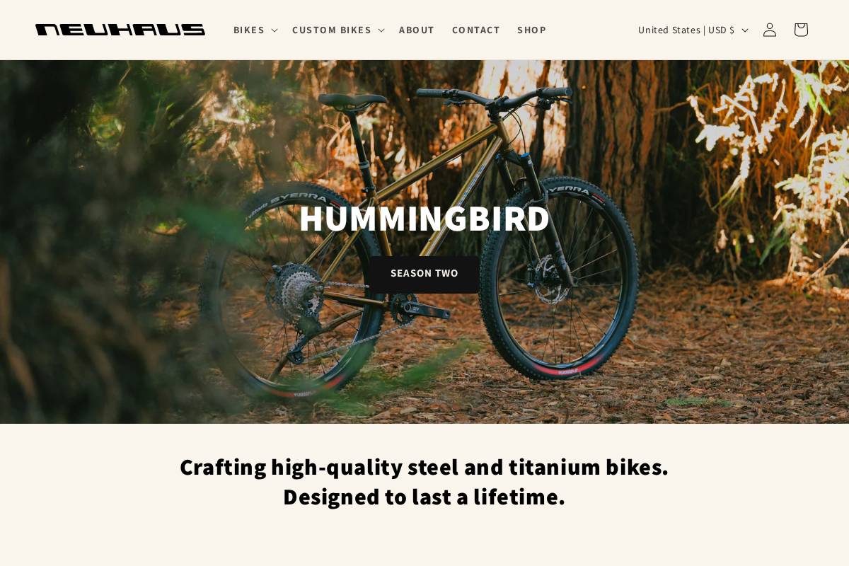 neuhausmetalworks.com homepage screenshot