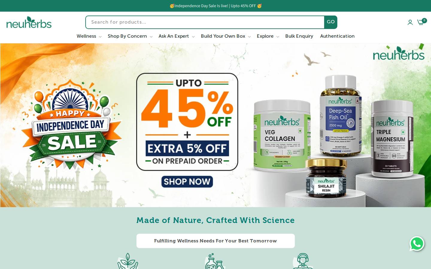 Neuherbs homepage screenshot