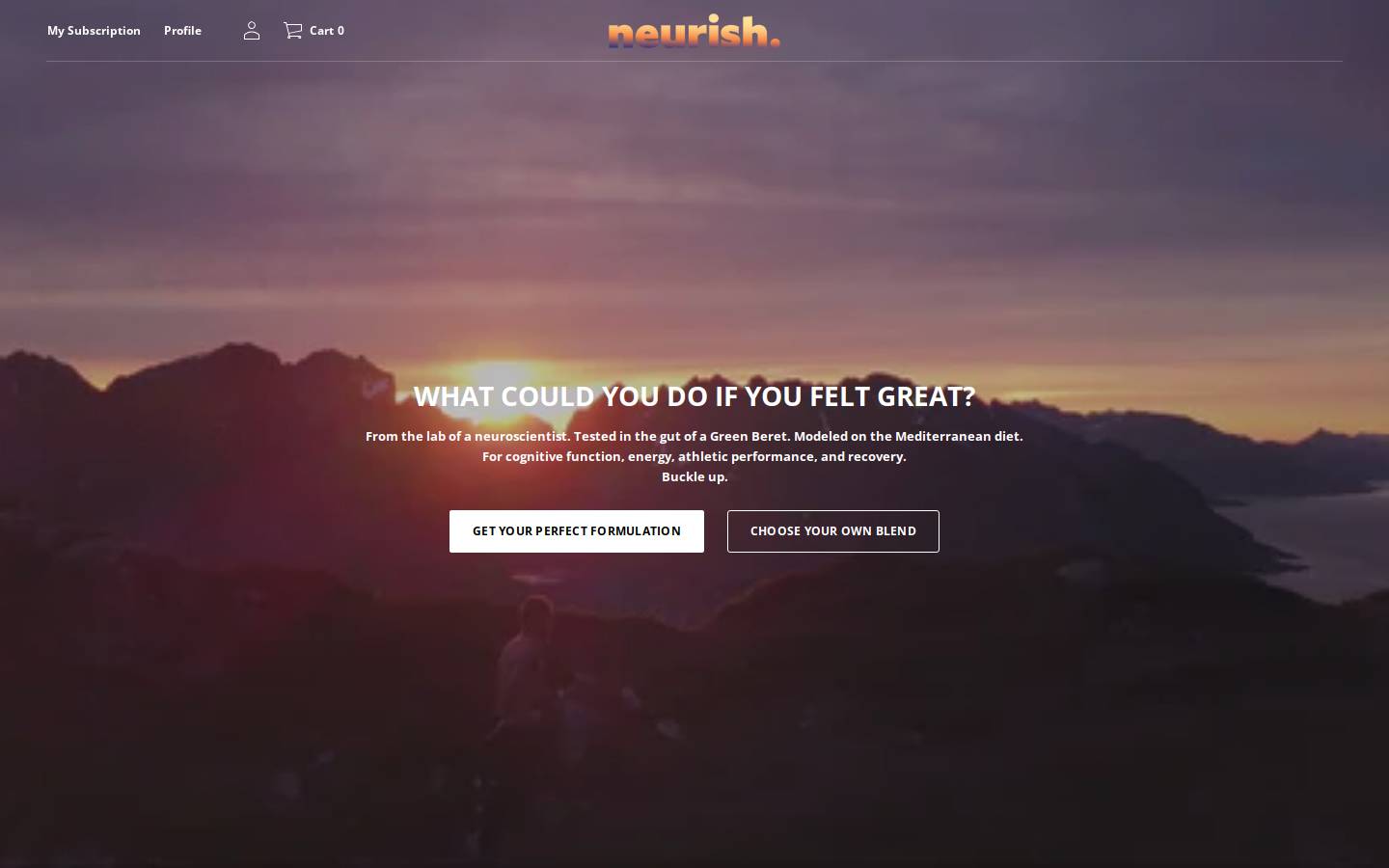 neurish.co homepage screenshot