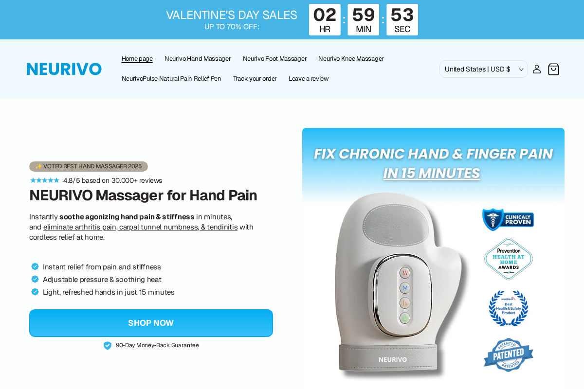 Neurivolab homepage screenshot