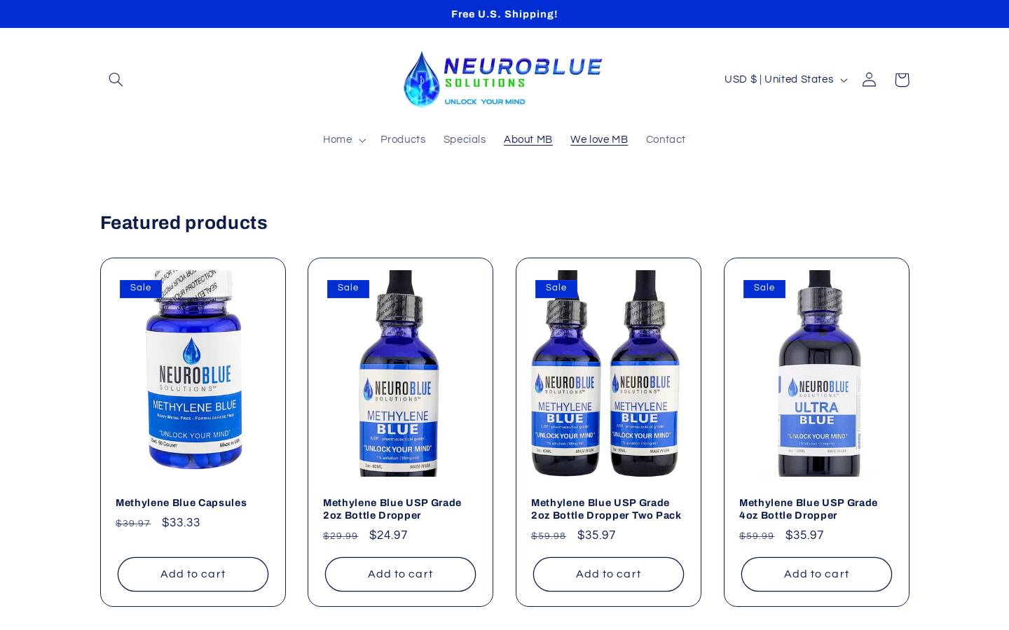 neurobluesolutions.com homepage screenshot