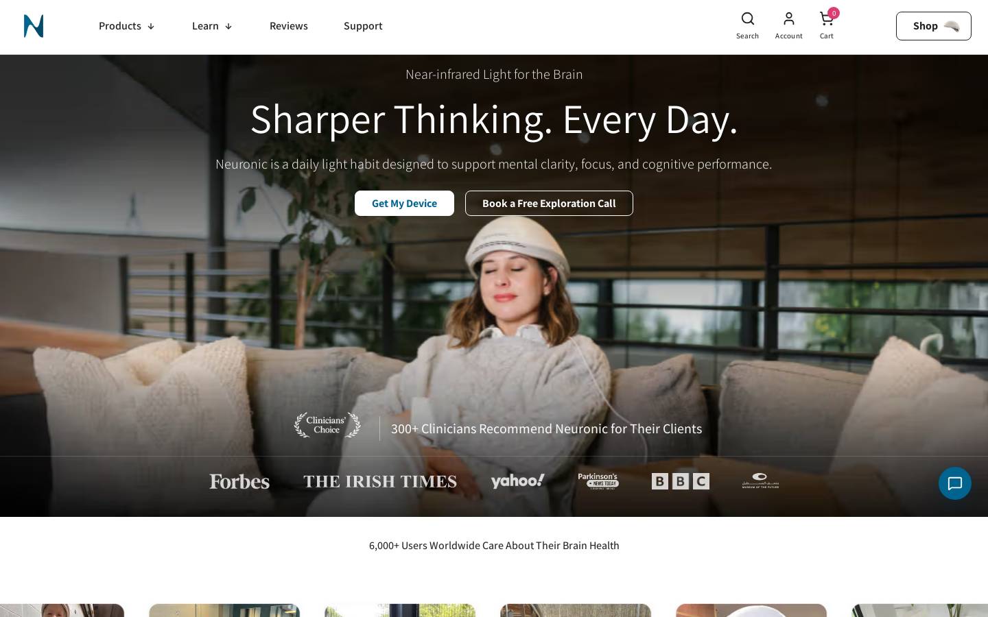 Neuronic homepage screenshot