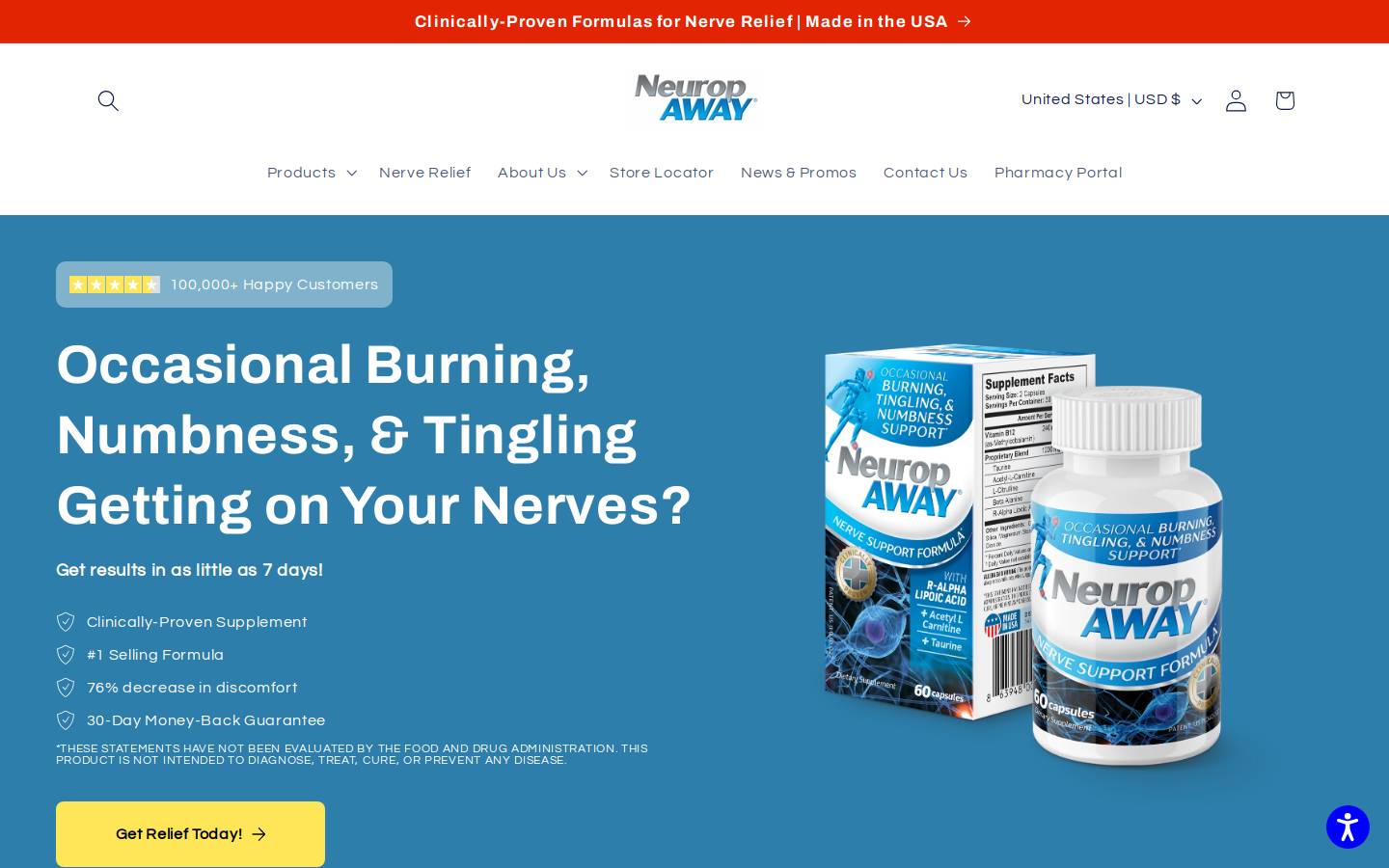 neuropaway.com homepage screenshot