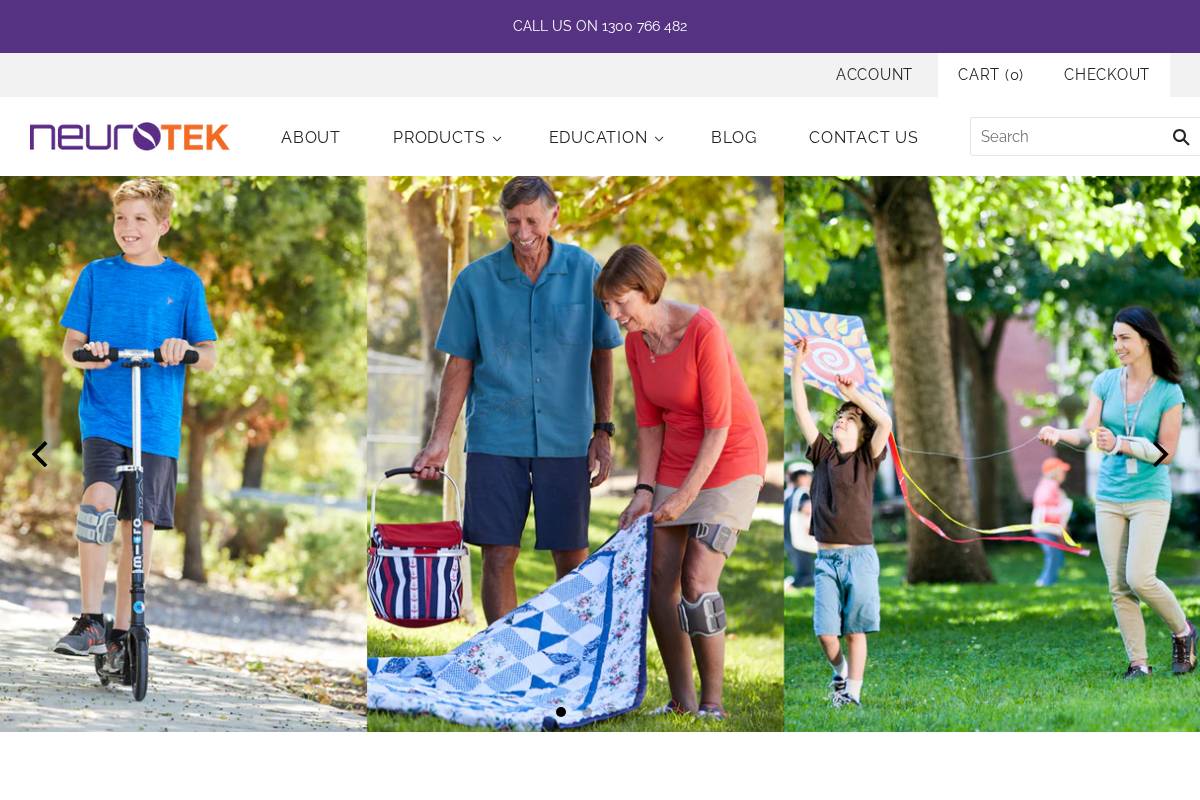 neurotek.com.au homepage screenshot