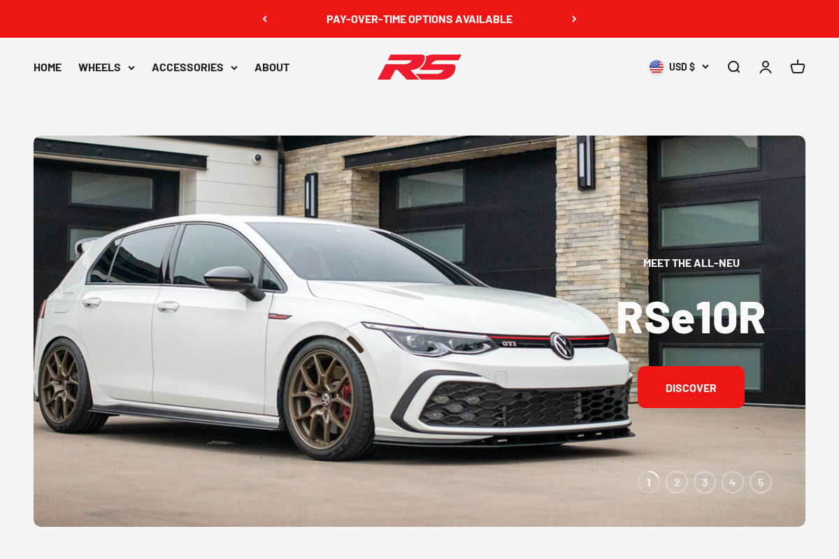 NEUSPEED RS Wheels homepage screenshot