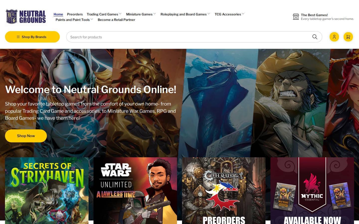 neutralgrounds.online homepage screenshot