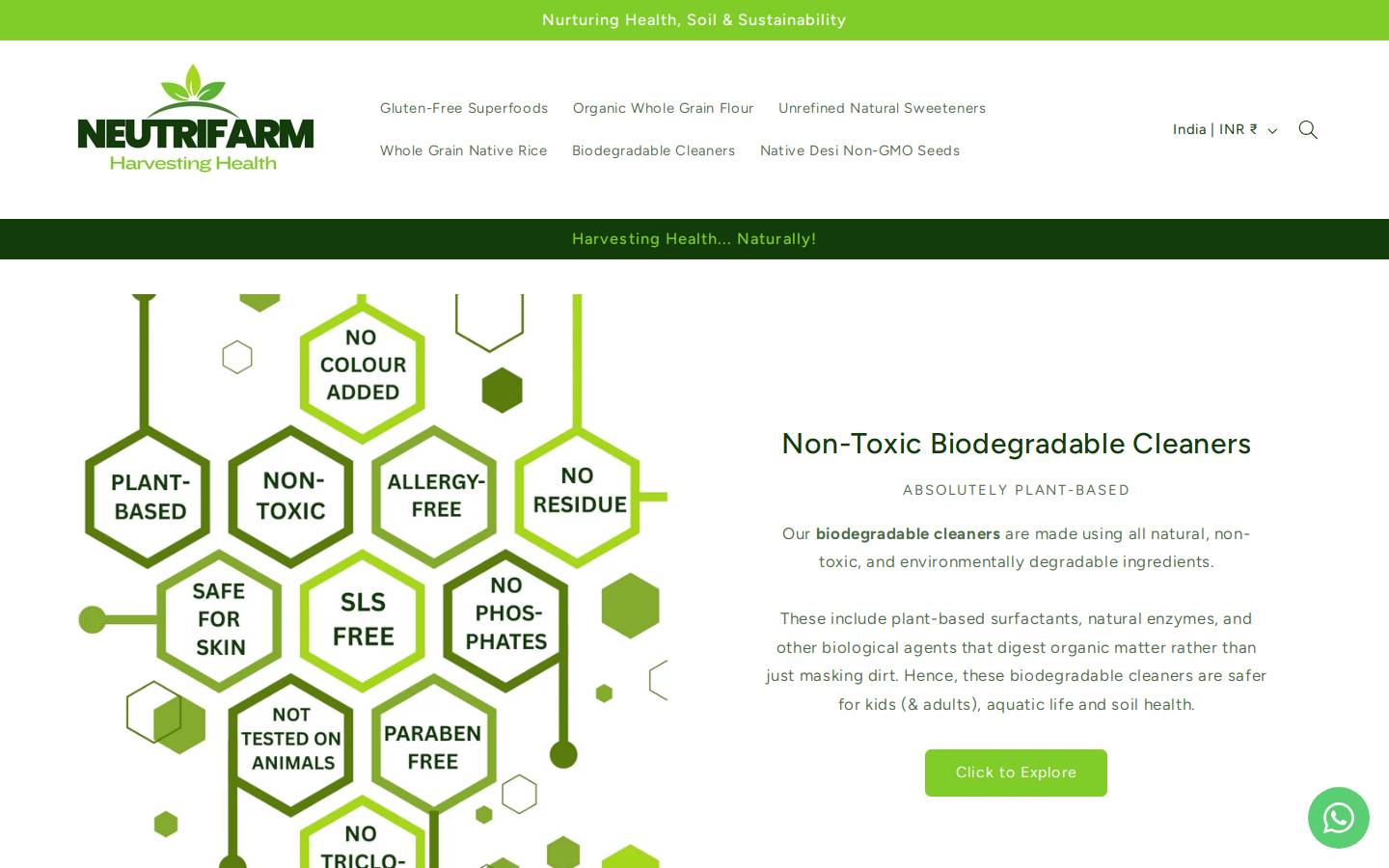 neutrifarm.com homepage screenshot