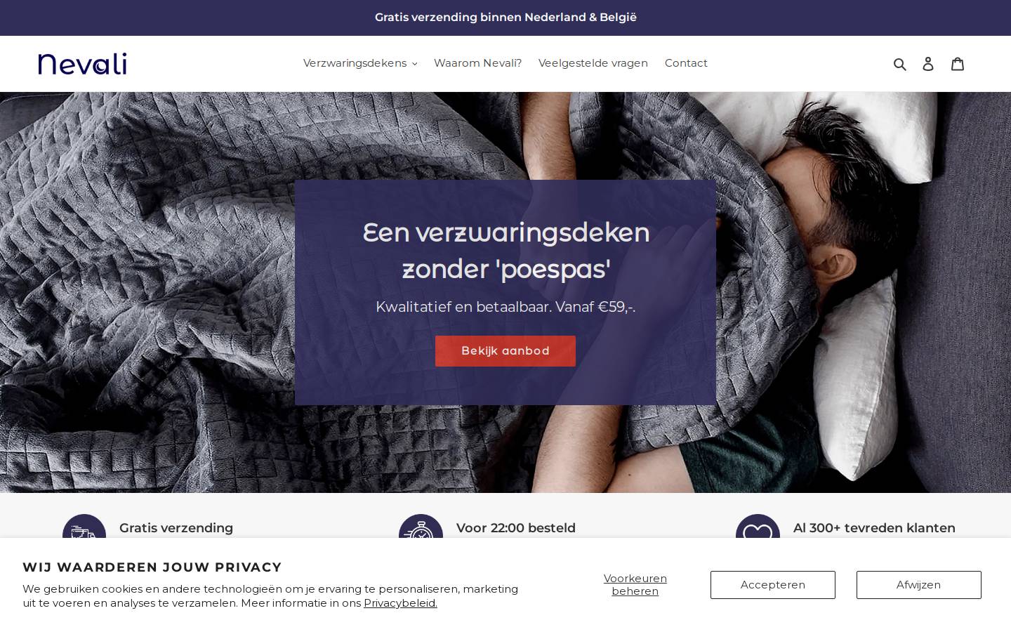 nevali.nl homepage screenshot