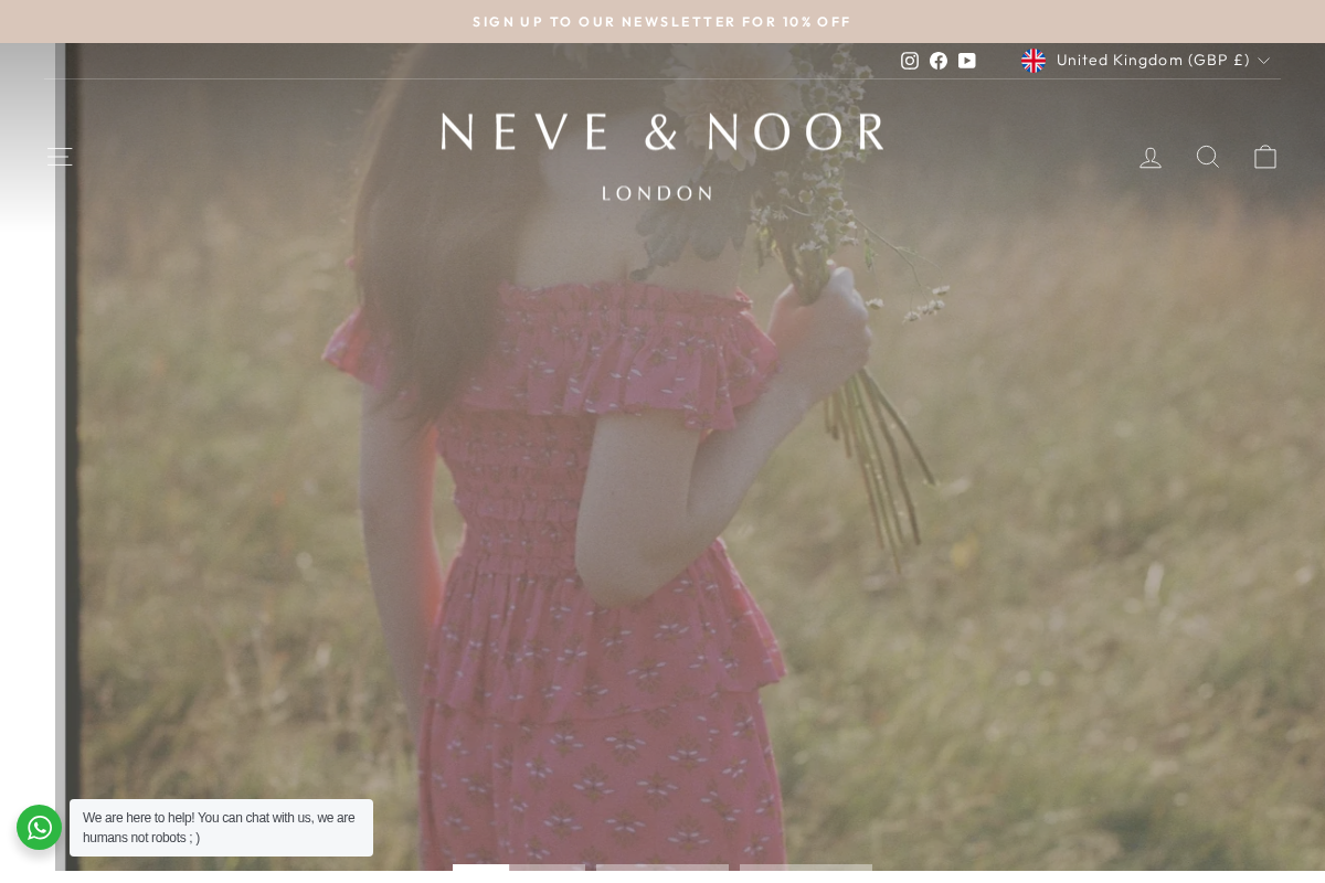 Neve & Noor homepage screenshot