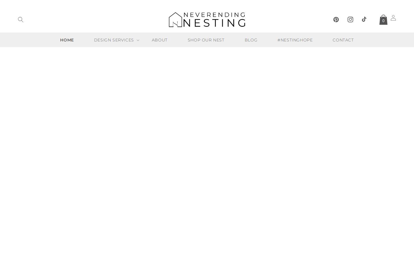 neverendingnesting.com homepage screenshot