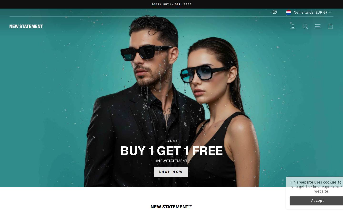 NEW STATEMENT homepage screenshot