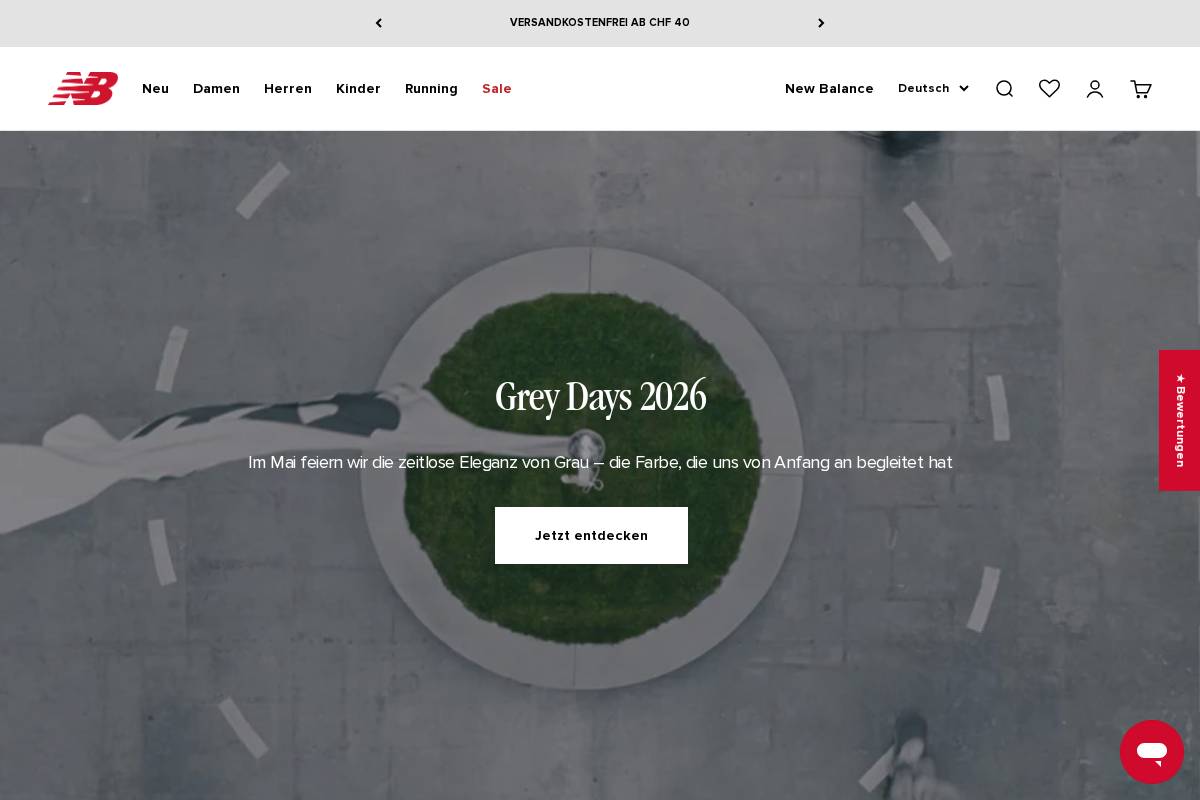 newbalance.ch homepage screenshot