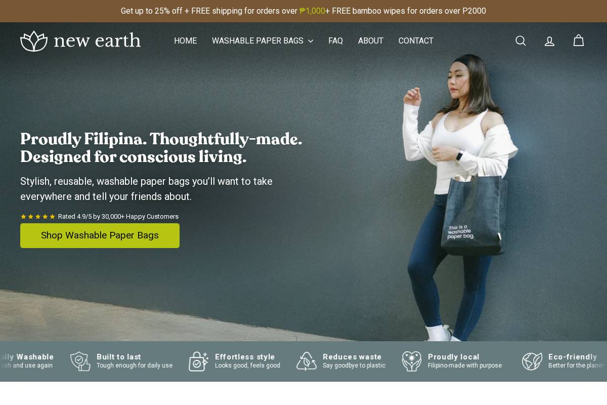 newearthph.com homepage screenshot